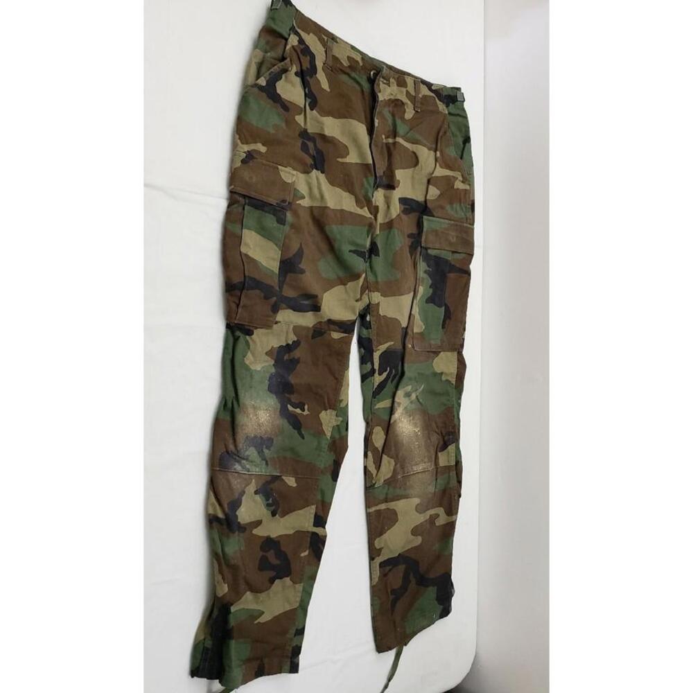 Military Pants Woodland Camo Hot Weather Field Trousers Medium Regular